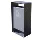 SGS Certificate  45L Outdoor Metal Trash Can With Ashtray