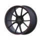Forged aluminum wheels in gloss black color and red line lip for 18 to 24 inch cars