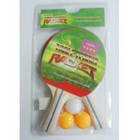 6mm Plywood Professional Table Tennis Racket With 1.5mm Sponge / Rubber