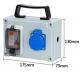 IP65 Plastic hand-held Waterproof Distribution Box Outdoor Portable Electric Box 16A 32A 63A