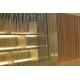 Spiral Metal Curtain Wall Architectural Wire Mesh Herringbone Bronze Hotel Curtain