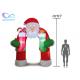 210D  Christmas Inflatable Santa Archway For Advertisement