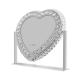 Heart Crystal Vanity Mirror Led Magnifying Mirror ODM