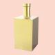 0.7L Square Glass Bottle Golden Electroplating 1050g Hot Stamping Golden Foil