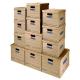 Classic Moving Boxes Tape Free Assembly Easy Carry Handles Paper Box