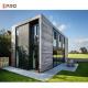 2 Floor 16Ft By 40Ft Tiny Prefab House Shipping Container Morocco Light Steel Flat Roof
