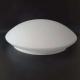 VINTAGE ROUND HALF MOON WHITE GLASS CEILING LIGHT LAMP SHADE