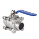 Floating Ball Valve DN8-DN100 SS304 316 201stainless Steel Butt Welding Connection 3PC