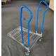 Four Wheel Logistics Trolley / Grocery Hand Pull  Trolley Galvanized Finishing