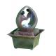 Modern Silhouette Faux Polyresin Table Top Water Fountains For Home , Marble Color