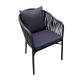 Waterproof Outdoor Aluminum Rattan Wicker Chairs With Cushion