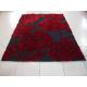 Flower Structured Acrylic underlay Polyester Face Shaggy Rug Carpet