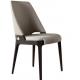 Grey Color Hotel 83cm Pu Leather Dining Chairs