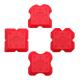Durable 4pcs Red Color Silicone Sealant Tool Kit Bathroom Sealant Remover