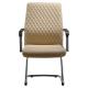 Chromed  SS Modern Executive Chairs No Wheels PU Upholstery SGS