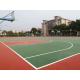 3.5mpa SPU Basketball Flooring Anti Slide Waterproof Red For School Sports Court