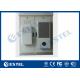 Galvanized Steel Outdoor Electronic Equipment Enclosures 2 bays with middle division plate