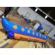 Single Tube Inflatable Pontoon Boats Fly Fishing Boats For 7 Persons Entertainment