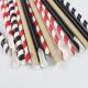Commercial Decorative Paper Drinking Straws Sturdy Thick 7.75 Inches Long