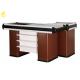 Non Electric Supermarket Cashier Counter , 1500x600x850mm Stainless Steel Cash Counter