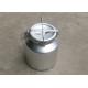 Dairy Farm / Bar Aluminum Alloy Transportable Milk Can With Handle / Lid