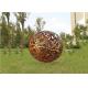 Bronze Ball Garden Ornaments Statues , Metal Contemporary Garden Sculptures