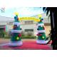 Customized 8OZ Fabric Inflatable Advertising Christmas Arch With Digital Printing