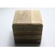 Unfinished Wooden Tea Bag Box , Antique Style Small Wooden Packaging Box