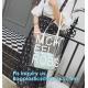 PVC bags clear lady cosmetic bag, transparent waterproof pvc cheap beach bags, Women's Casual Canvas Tote Bags Shoulder