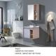 Modern Wall Mount Bathroom Vanity with Mirror PVC Carcase Material