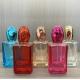 High End Square Bottom Blue Perfume Bottle with Box Customized 30mL 50mL Clear Glass