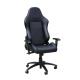 Commercial Black Leather Back Adjustable Office Chair With Nylon Castors