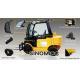 3 ton telescopic forklift 30S from SINOMICC with Joystick,Fully tilting cabin,Side shifter