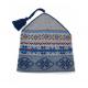 Women ' S Knit Beanie Hats Ski Jacquard Type Fairisle Pattern 7GG Gauge