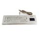 Desktop IP65 IK07 Protection Keyboard With Trackpad 65 Keys