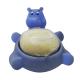 Cute Animal Floating Bath Toys / Rubber Bathtub Frog Duck Hippo Soap Dish