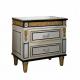 Hand carved double drawers wooden night stand tables FLN-M-BG201