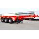 30 Ton Skeletal Ship Container Vehicle Semi Trailer Customization with Steel Material