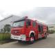 HOWO 276kw Fire Trucks Rescue 10 Wheeled 10t With Foam Powder Combination