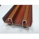 6063 Aluminium Sliding Profile Two Tracks Sliding Window And Door Wooden Grain Profiles