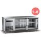 Refrigerated Work Table For Kitchen 660L Commercial Refrigerator Freezer R134a Fan Cooling