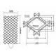 Expanded Mesh Filter Disc With Diamond Hexagonal Triangle Hole