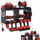 Optimize Your Garage Storage with this Heavy Duty Metal Cordless Power Tool Organizer