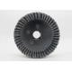 Heavy Duty Twisted 12 Inch Knotted Wire Wheel Brush For Metal Tube Rust Removal