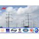 14M 500 Dan Electricity Transmission Steel Utility Pole For Power Distribution Line Project