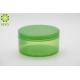 Green Color Round Plastic Body Butter Containers , 150g Wide Mouth Body Cream Jars