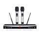 X6 fixed frequency wireless microphone system UHF Dual channel rack mountable very low price