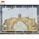 Modern White Onyx Marble Wall Bookmatched Slabs for Custom Natural Stone Decoration