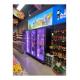 880L Supermarket Glass Door Multideck Chiller Beverage Display Refrigerator