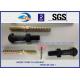 Fastening Part HS26 / HS32 Railway Bolt Double - Head Screws With Golden Colors